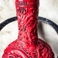 Floor vase fire red