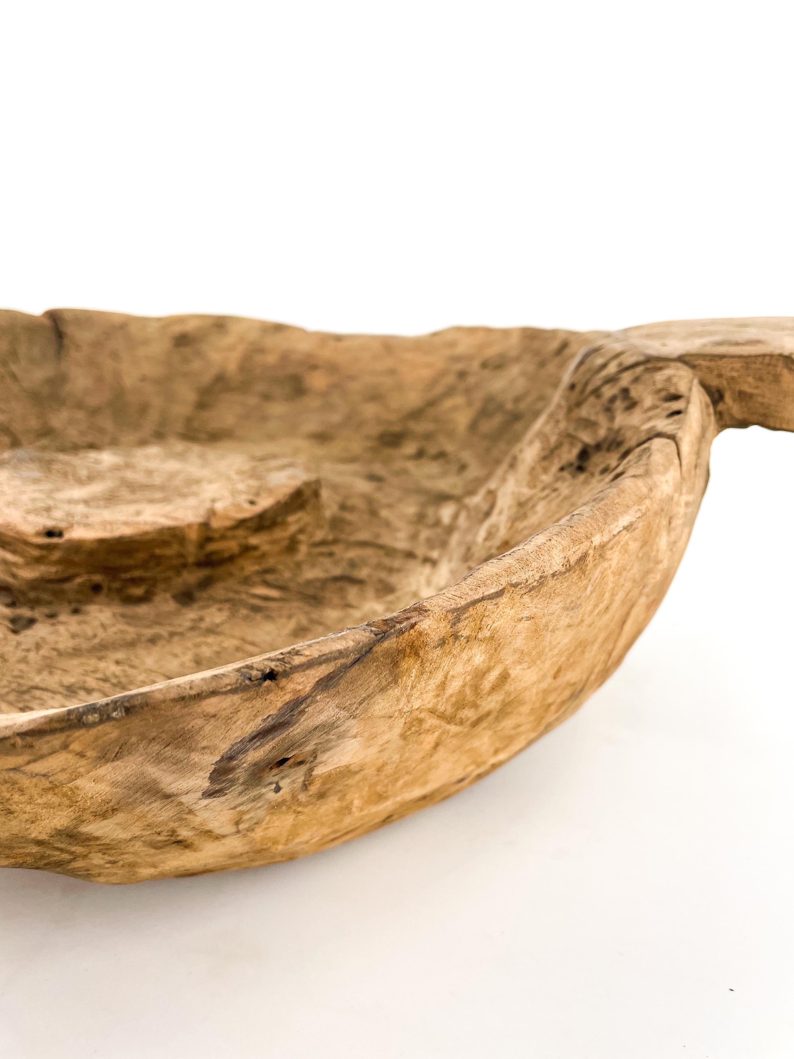 old Indian wooden bowl