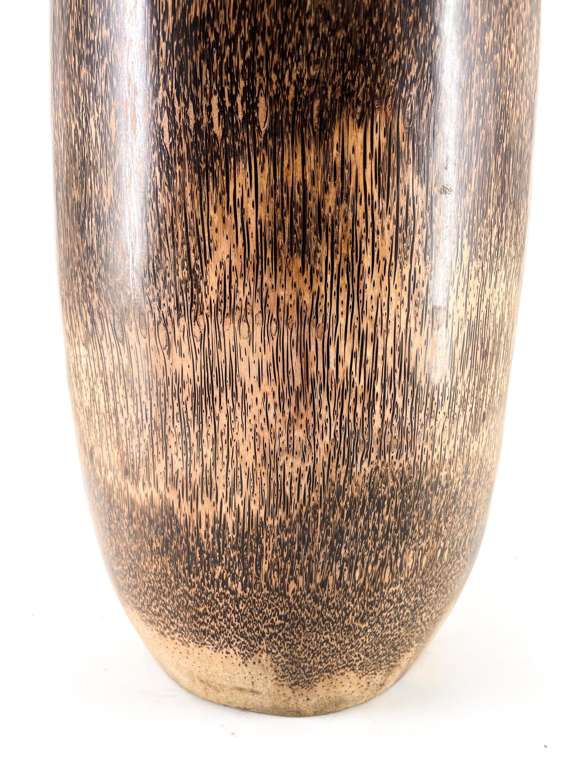 1m hohe Vase aus Palmenstamm