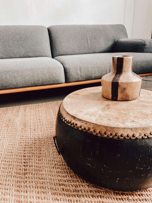 old Chinese drum / side table