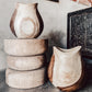 Wooden vase untreated