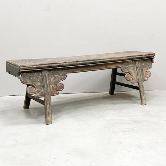 Old Chinese wooden bench