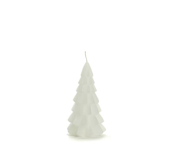 Christmas candle S white