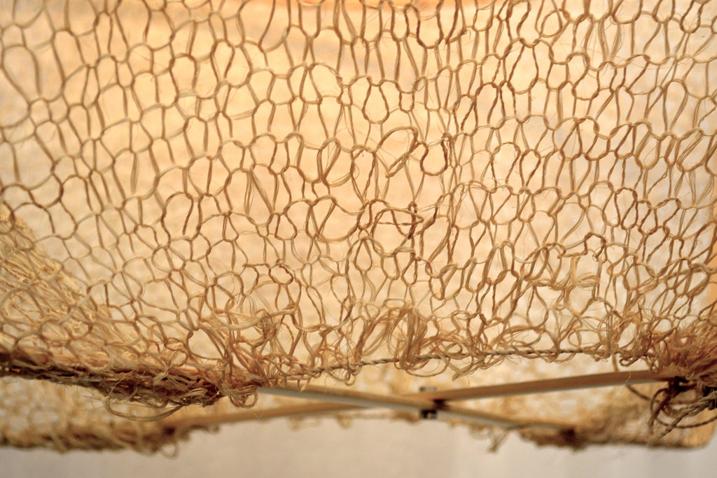 lamp bamboo / sisal tea dye