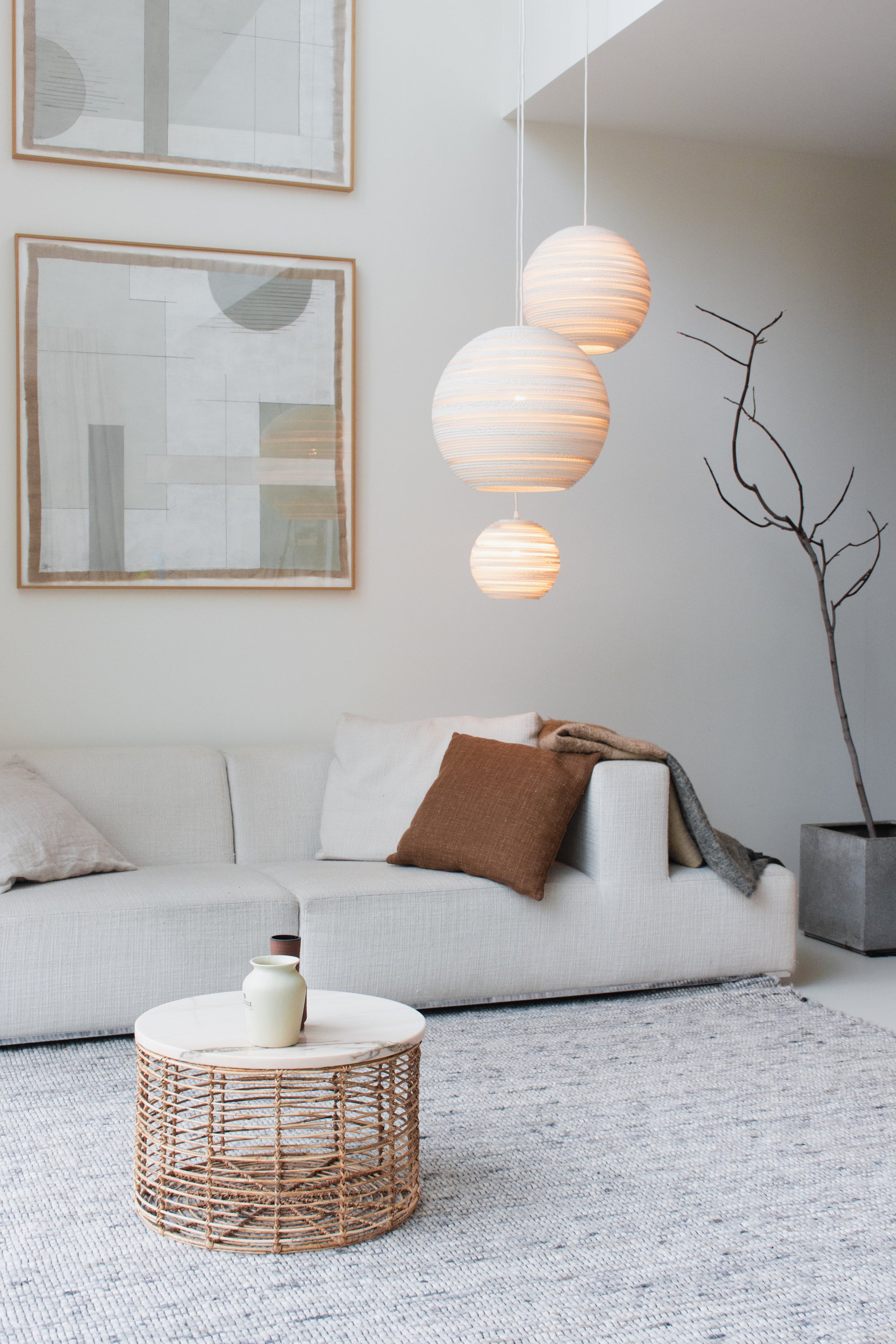 lamp cardboard white