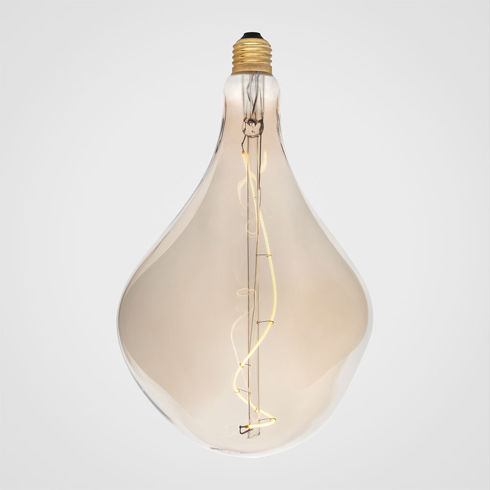 LED Pendelleuchte Glühbirne Messing
