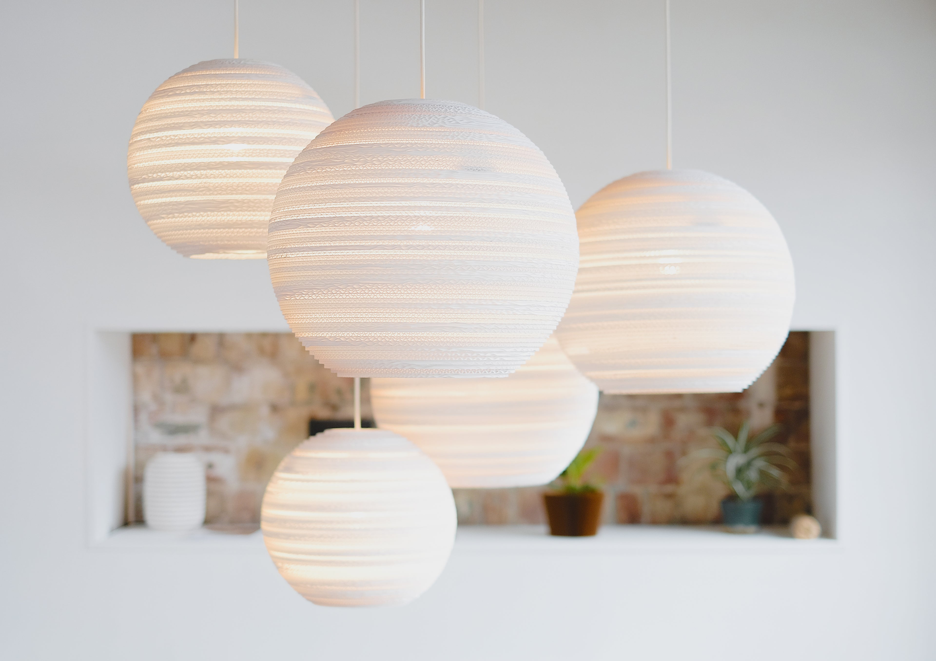 Lampe Cardboard weiß