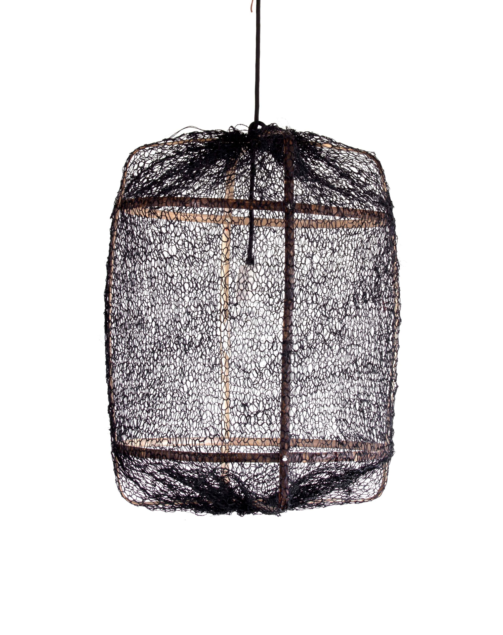 lamp bamboo / sisal black
