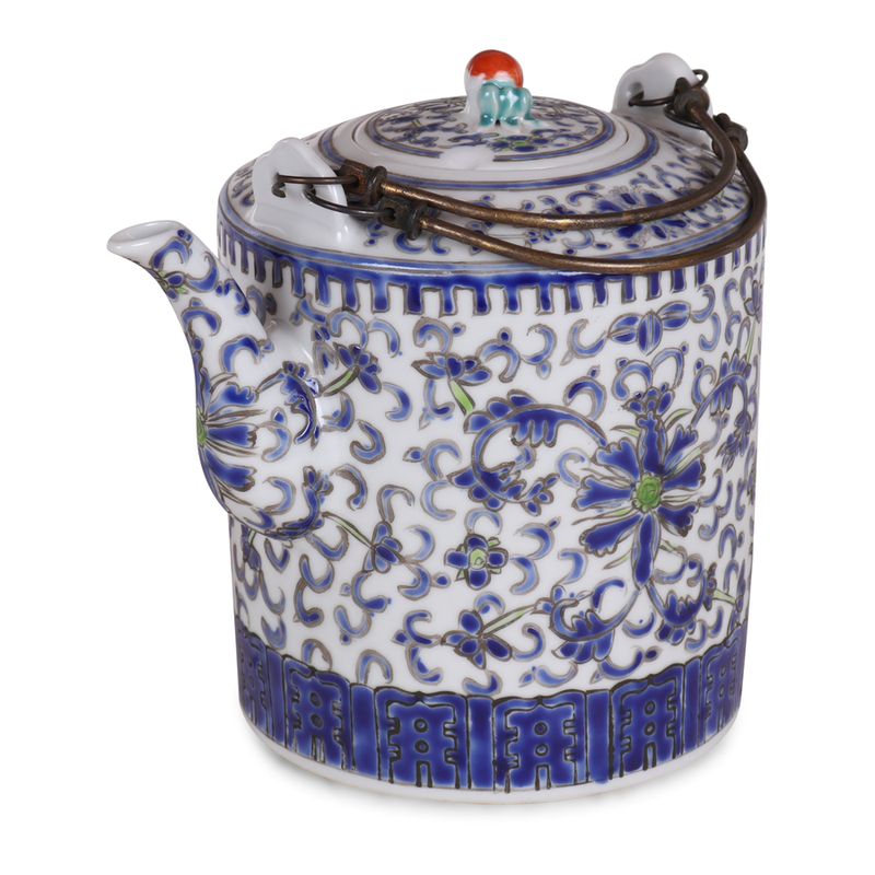Small porcelain teapot