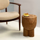 Solid wooden tripod stool