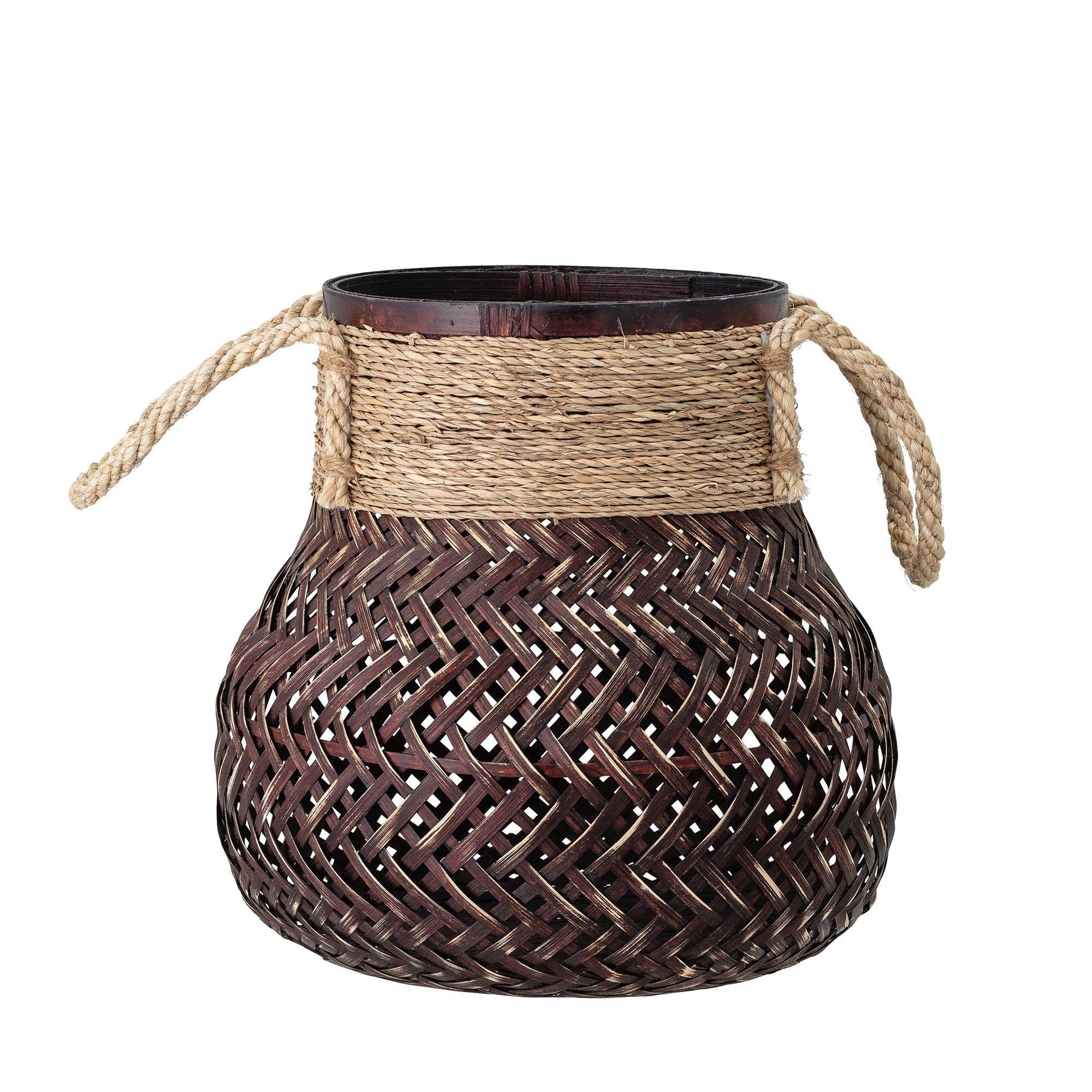 bamboo basket brown