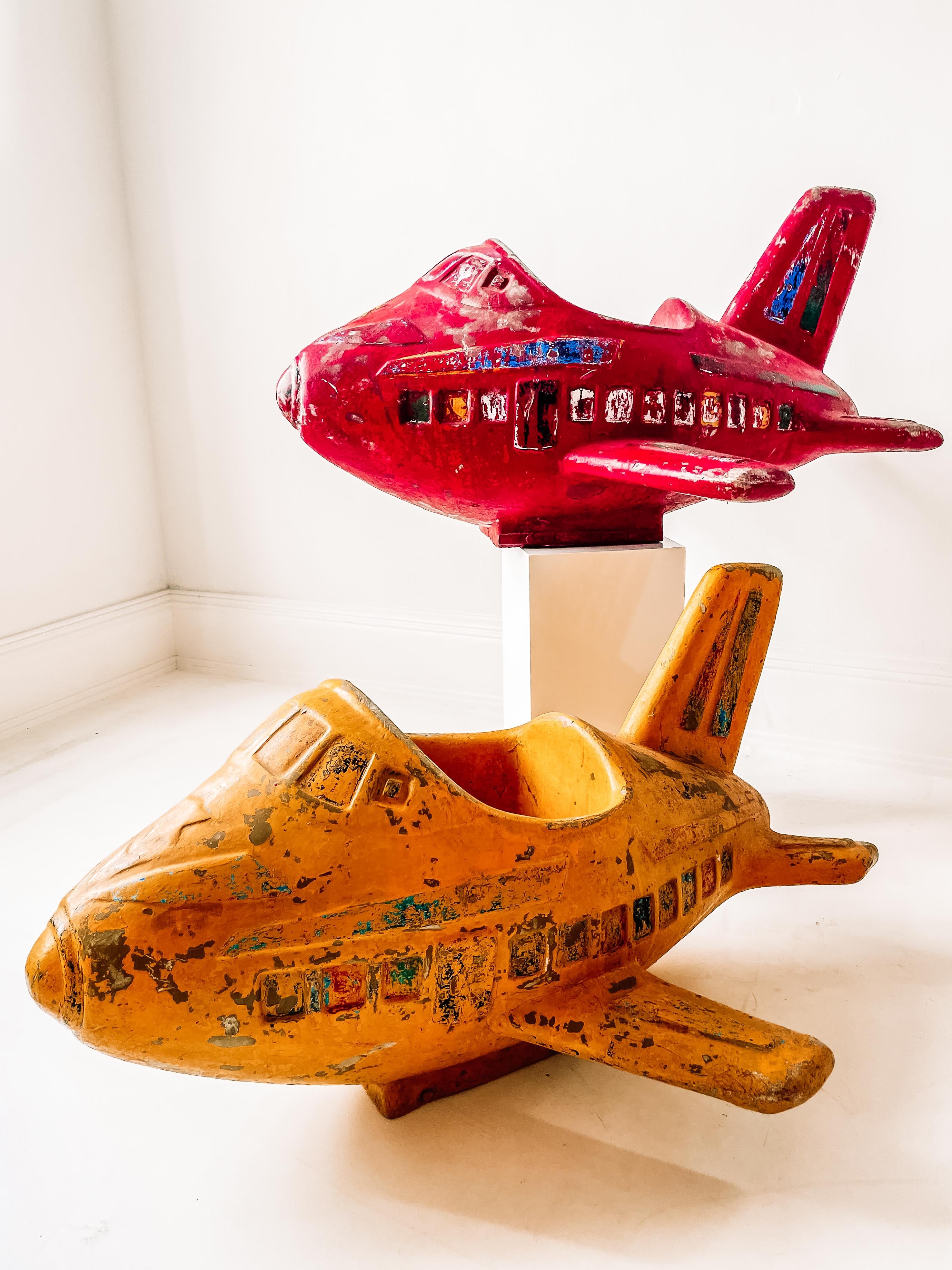 Flugzeug Kinderkarussell rot