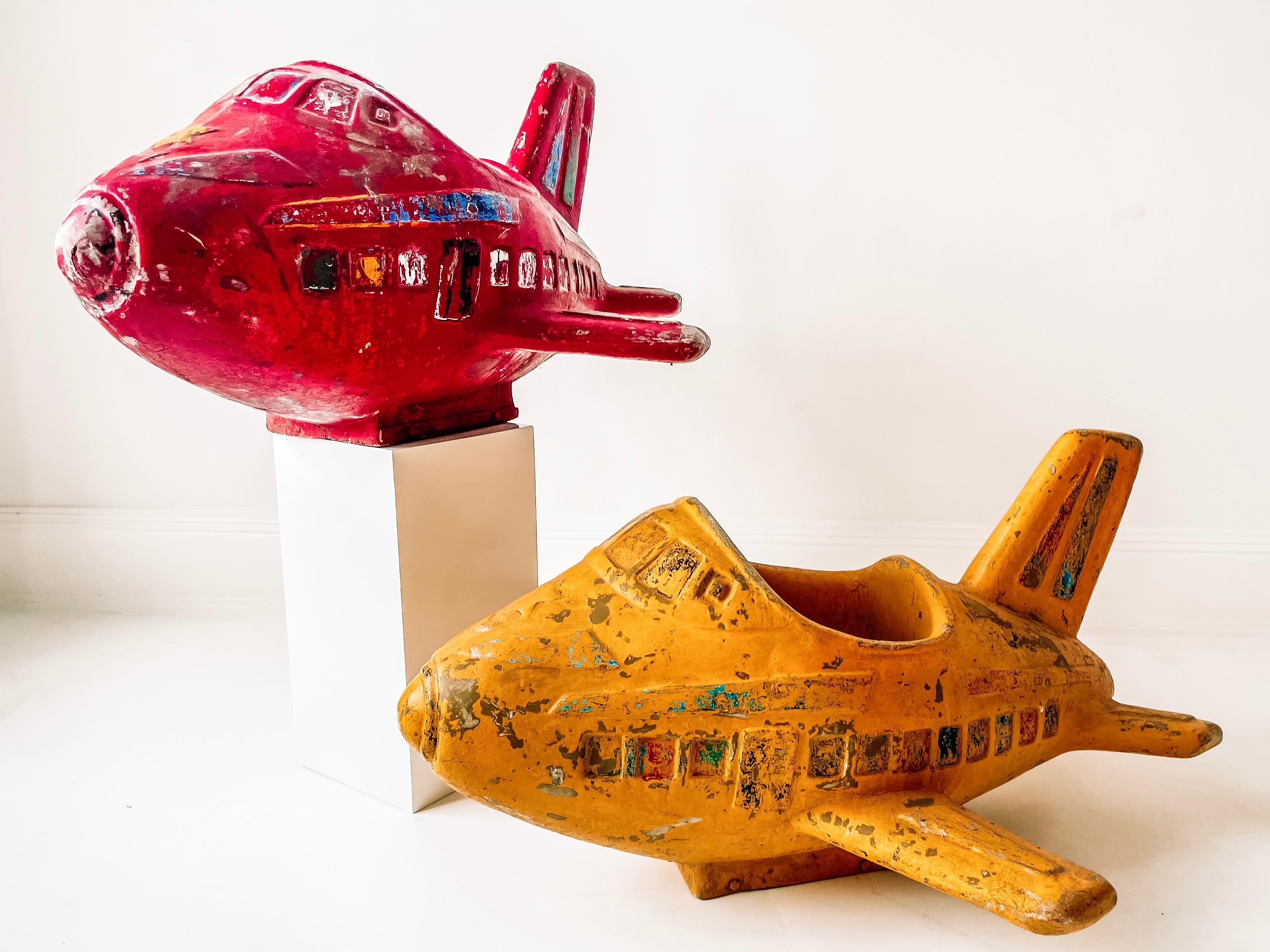 Flugzeug Kinderkarussell gelb