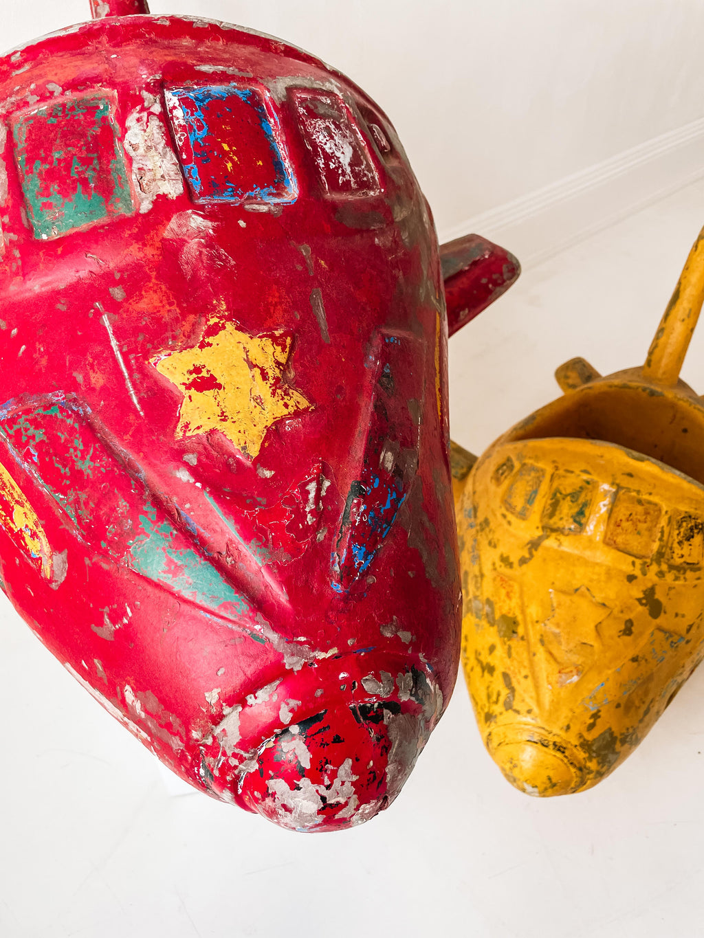 large kids' carousel airplane yellow