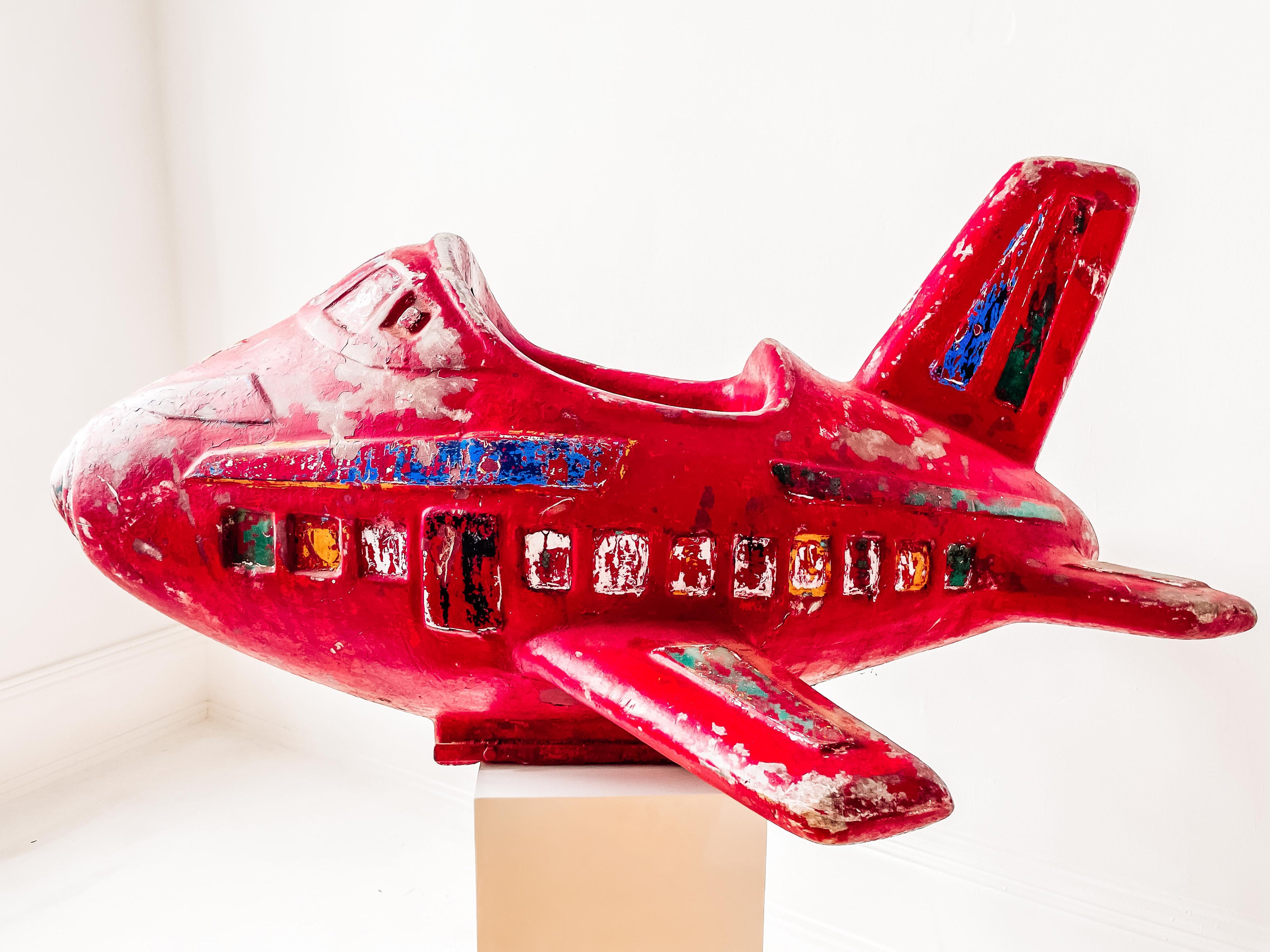Flugzeug Kinderkarussell rot