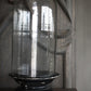 Glass dome with wooden base