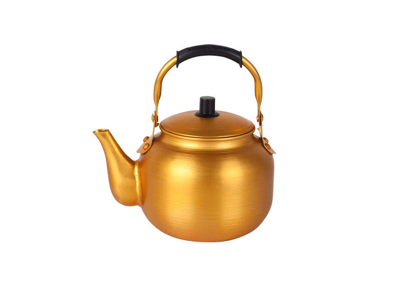 Golden teapot aluminum