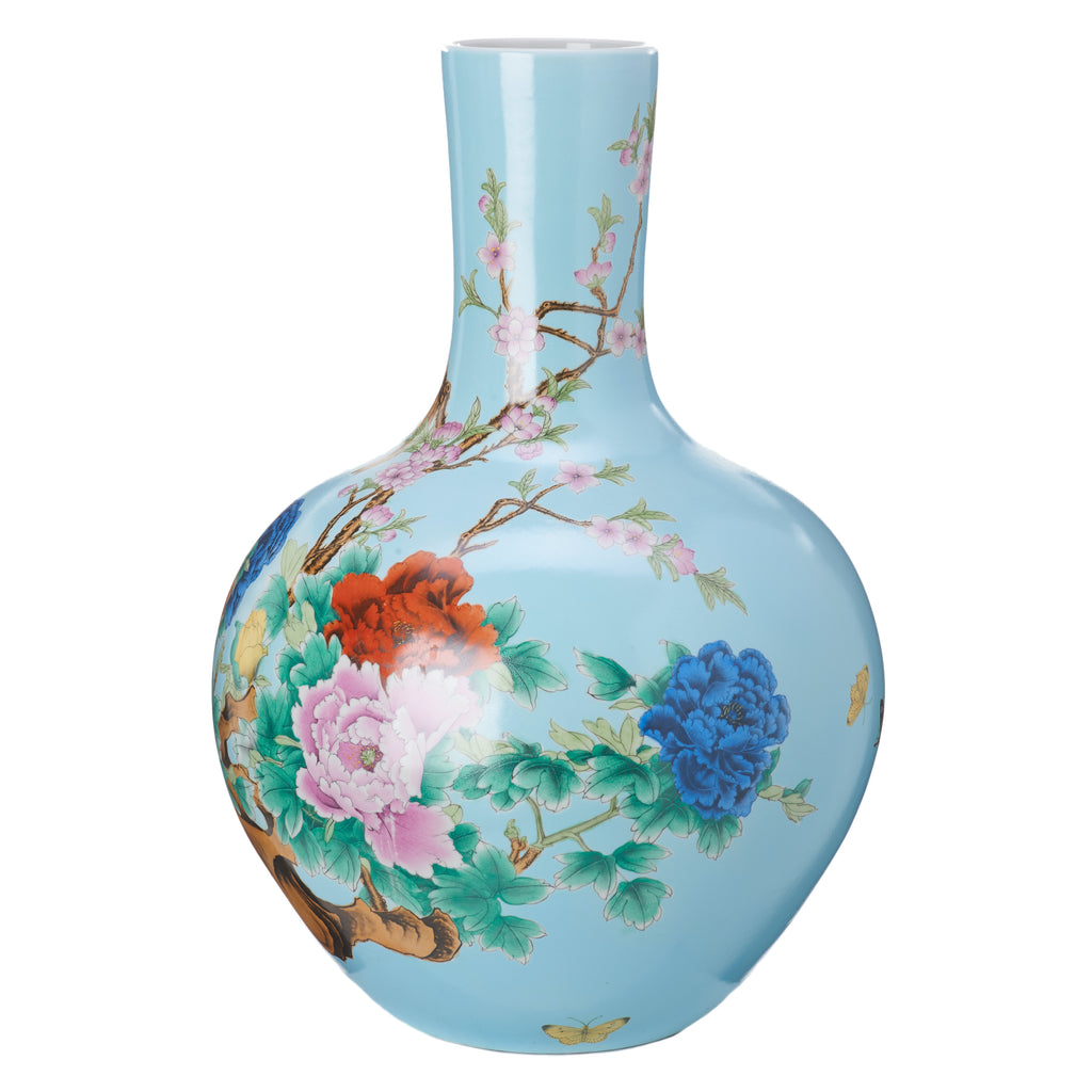 Vase hellblau