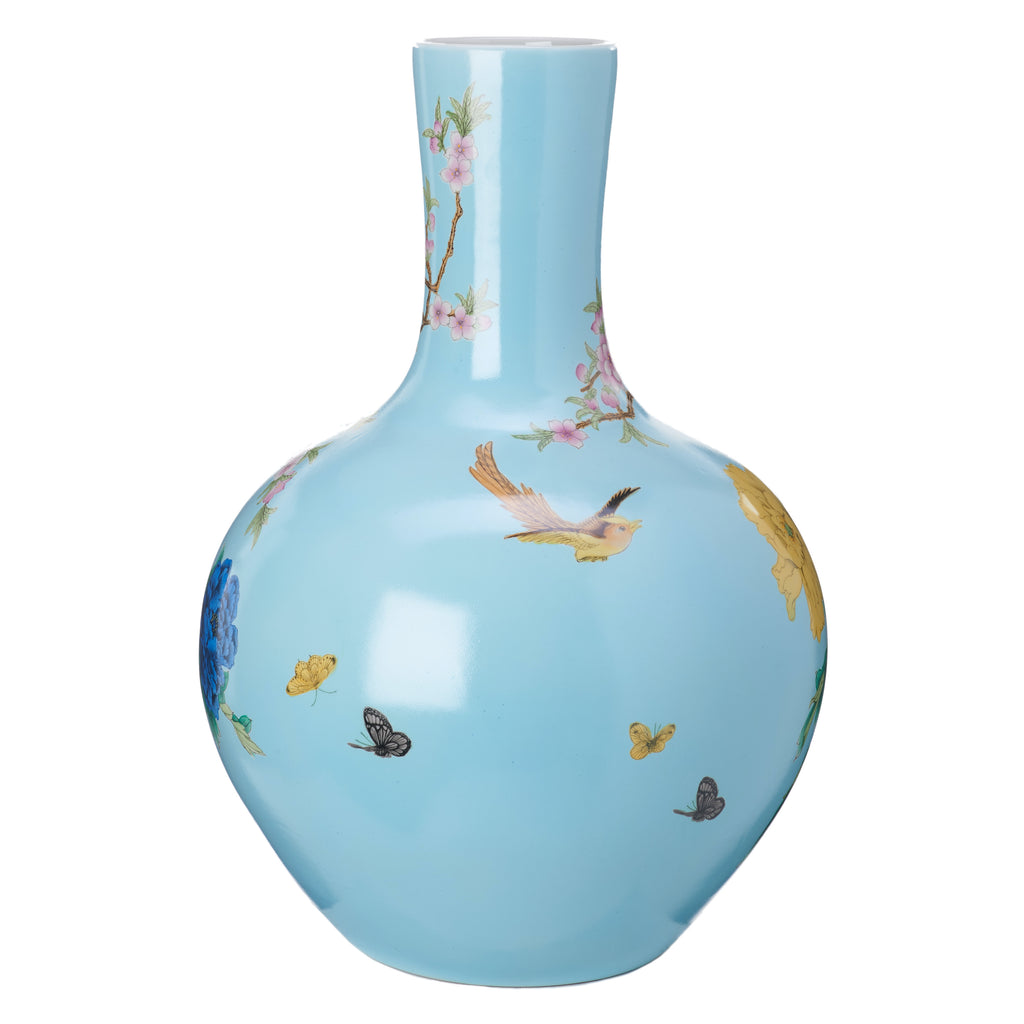 Vase hellblau