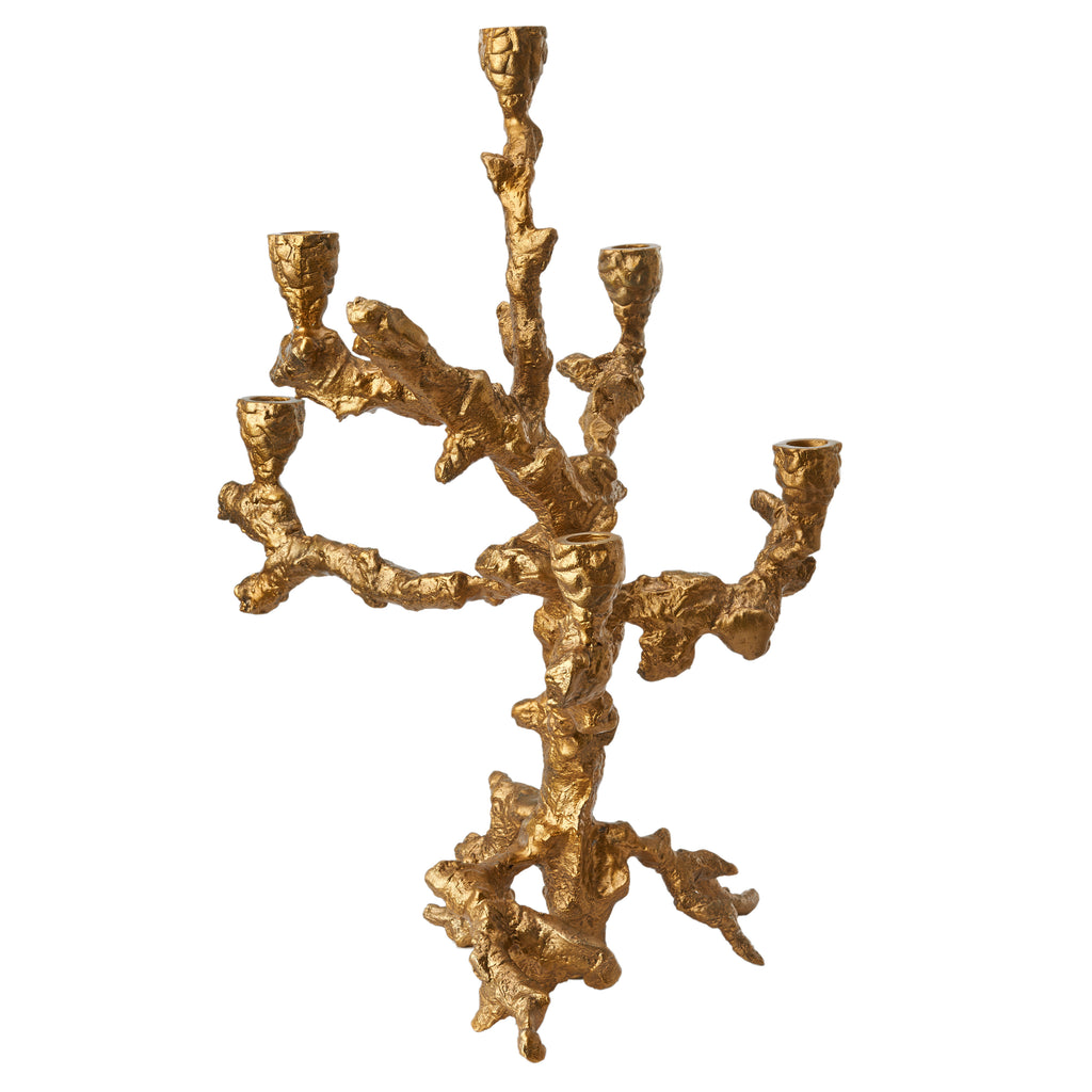 Candle holder tree trunk