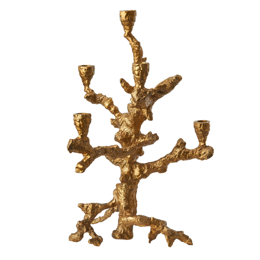 Candle holder tree trunk